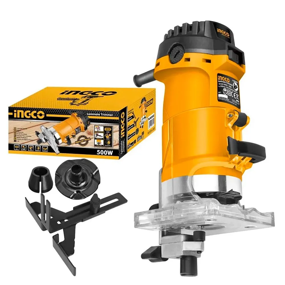 Ruteadora Fresadora 1/4 Ingco PLM5002 Industrial 500w 6mm
